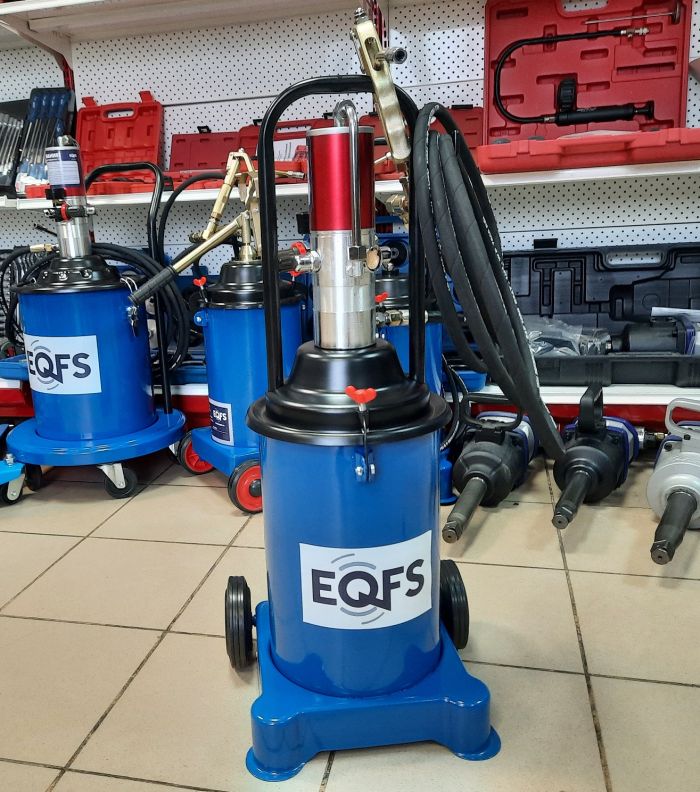 Нагнетатель смазки (солидолонагнетатель) EQFS ES-60500, пневматический, 13кг