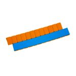 Самоклеящиеся балансировочные грузики NormBalance FE-071O, 12*5 г, 100 шт., железо