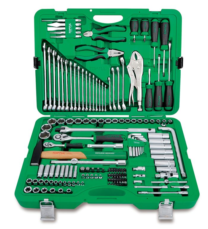 Набор инструментов в чемодане 1/4" и 1/2" 6-гр. 150 предметов TOPTUL GCAI150R