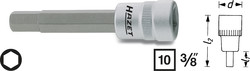 Головка 3/8" с 6-гранной вставкой хром-ванадий HAZET 8801-9