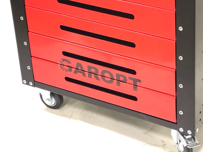 Тележка инструментальная Garopt Low-cost Gt6.red, закрытая, 6 ящиков