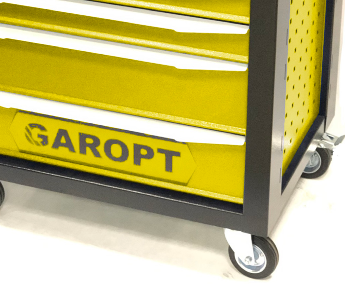 Тележка инструментальная Garopt Premium TBA-520, закрытая, 7 ящиков