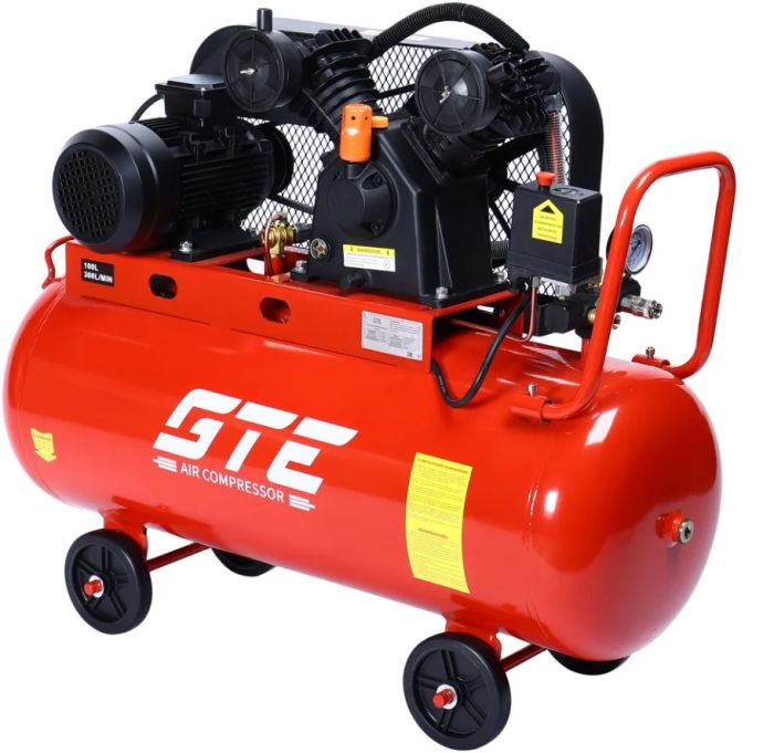 Поршневой компрессор GTE GTE-MR4100300A ременной, 300л/мин, 100л, 380В