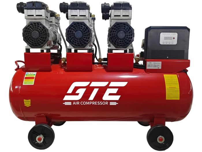 Поршневой компрессор GTE GTE-HMP153420B, прямой, безмасляный, 420л/мин, 153л, 220В