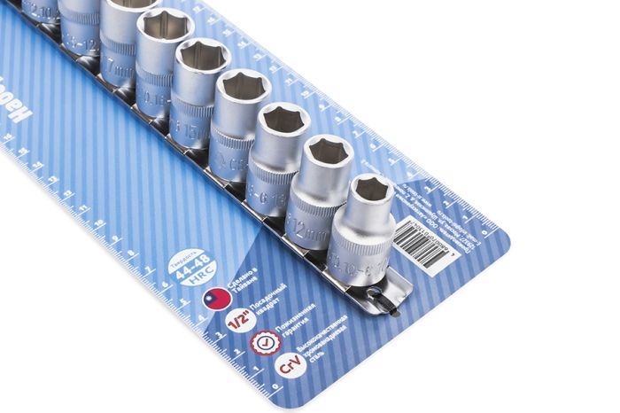 Набор торцевых головок Станкоимпорт CS4011HD, 1/2", 10-24мм, 11 пр.