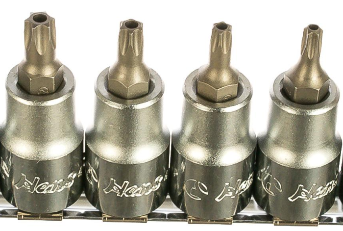Набор торцевых головок со вставкой Torx Holey, Hans 46025-9C, 1/2", 9 предметов, без кейса