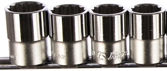 Набор торцевых головок Spline Hans 4602-2M, 1/2", 10-22мм, 12 предметов