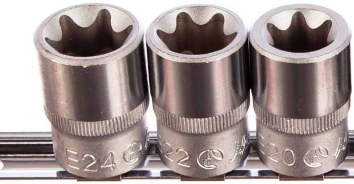 Головки торцевые E-Star Hans 46410-9C, 1/2", 10-24мм, 9 предметов