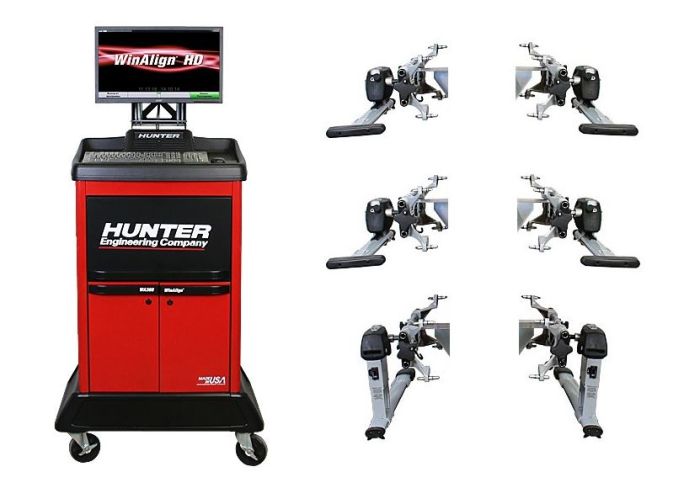 Стенд сход развала Hunter WA560/22LT-760T, инфракрасный, для грузовых автомобилей