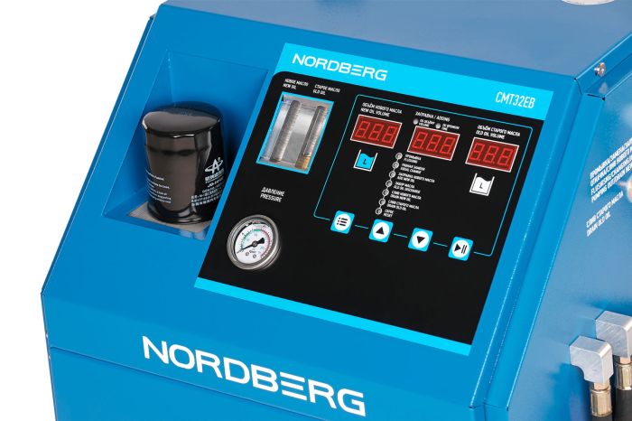 Установка для промывки и замены масла в АКПП NORDBERG CMT32EB, 12В