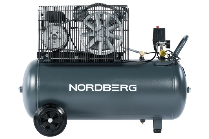 Поршневой компрессор NORDBERG NCP100/360A, ременной привод, масляный, 360 л/мин, 220В