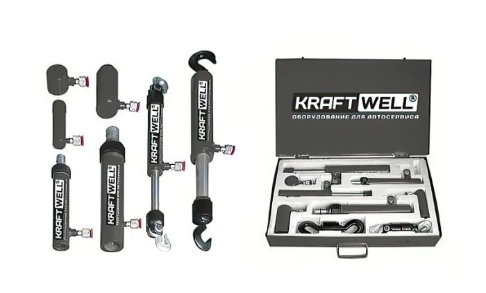 Набор гидроцилиндров 2-10 тонн KraftWell KRWHCS
