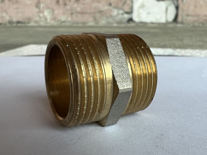 Ниппель переходник, 3/4М х 3/4М