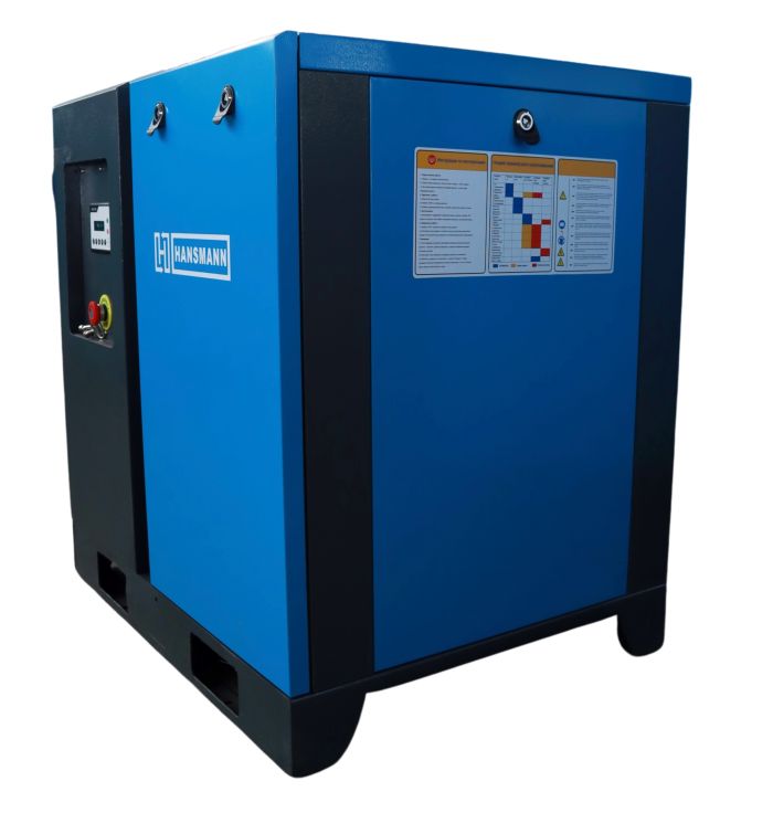 Винтовой компрессор Hansmann RS7.5А-10, прямой привод, 10 бар, IP23, 1000л/мин
