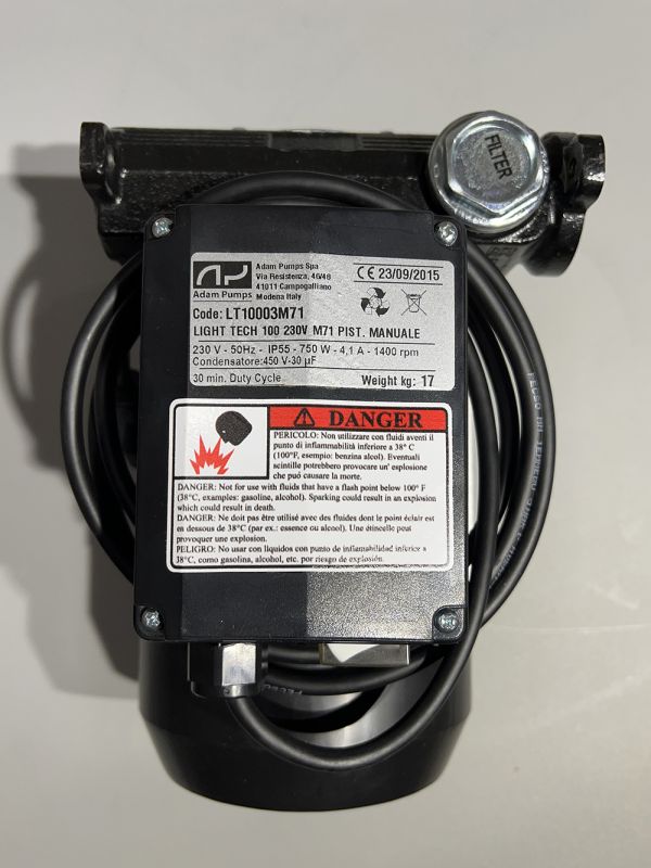 Насосная станция перекачки топлива Adam Pumps LIGHT TECH 100, заправочный модуль для дизеля, 100 л/мин, 220В