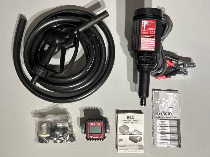 Комплект заправочный Piusi PICO 12V M+K24 для дизельного топлива, 30 л/мин, 12В