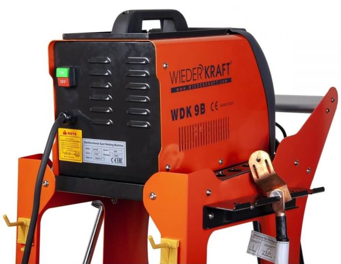 Сварочный аппарат точечной сварки Wiederkraft WDK-9B, 3800А, 220В
