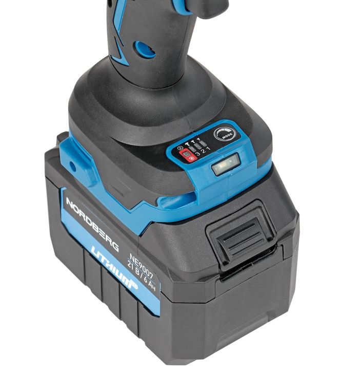 Гайковерт аккумуляторный ударный NORDBERG NE812K, 1/2", 1700 Нм, в кейсе