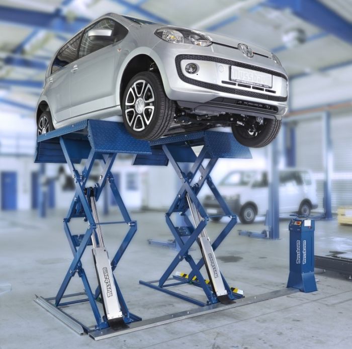 Подъемник автомобильный ножничный 3,2 тонны Nussbaum JUMBO LIFT NT 3500 UF, электрогидравлический, 380В