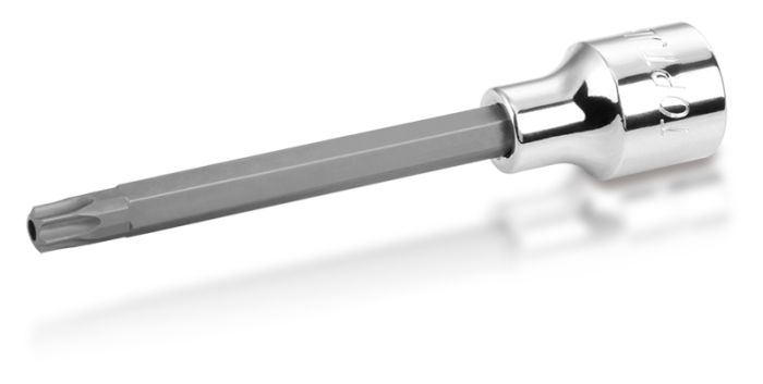 Головка торцевая TORX 1/2" T50 L=120 мм с отверстием TOPTUL