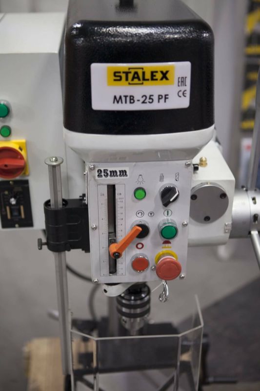 Станок сверлильный STALEX MTB-25PF, 1,1кВт, 25мм, 380В, 5 скоростей
