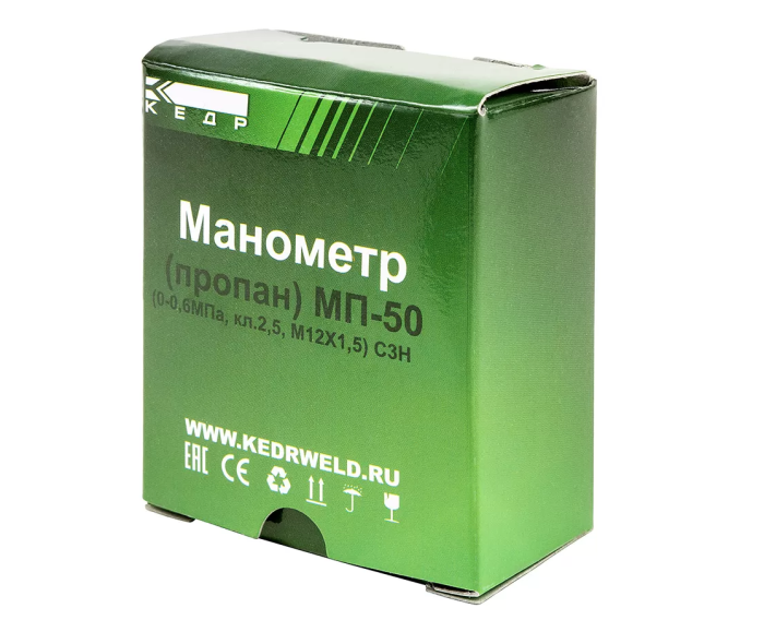 Манометр КЕДР ТМ2 Пропан, (0-0,6 МПа, кл.2,5, М12Х1,5) С3Н8-У