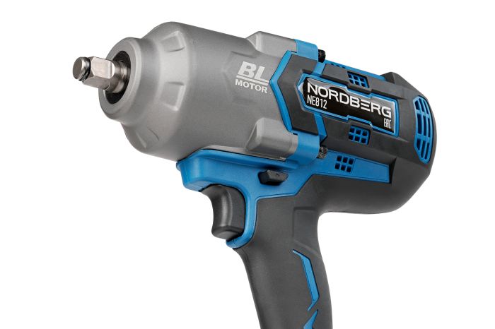 Гайковерт аккумуляторный ударный NORDBERG NE812K, 1/2", 1700 Нм, в кейсе