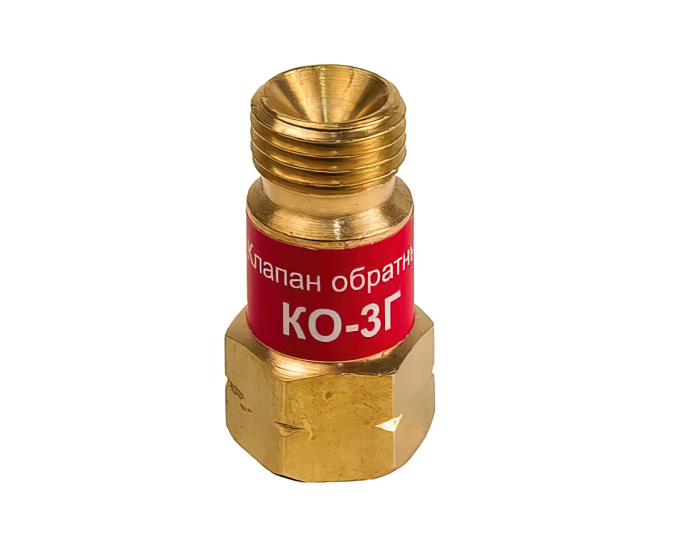 Клапан обратный КЕДР КО-3Г (пропан, ацетилен), на вход резака/горелки, М16х1,5LH левая резьба