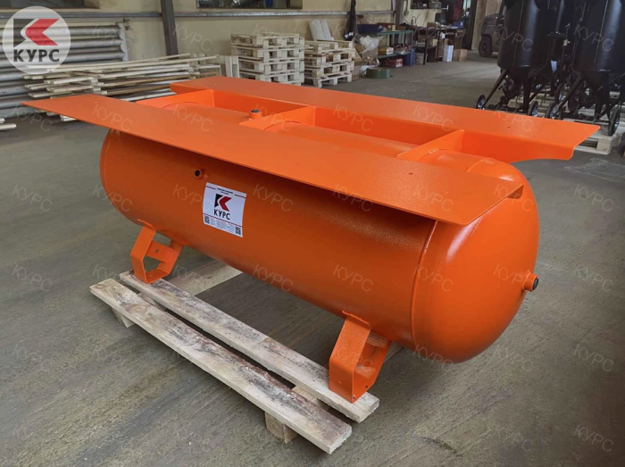 Воздушный ресивер для компрессора PST РГ-500/10, горизонтальный, 10 бар, 500л, с площадкой для ресивера 1650х800мм