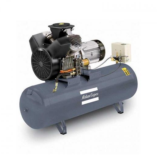 Поршневой компрессор Atlas Copco LT 2-15 (1ph) Receiver Mounted Unsilenced, коаксиальный, масляный, 186 л/мин, 220В