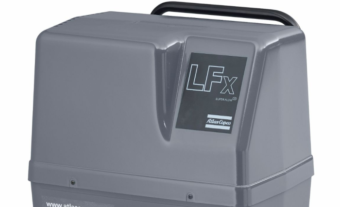 Поршневой компрессор Atlas Copco LFx 0,7 3PH, безмасляный, на тележке, 20л, 61 л/мин, 380В