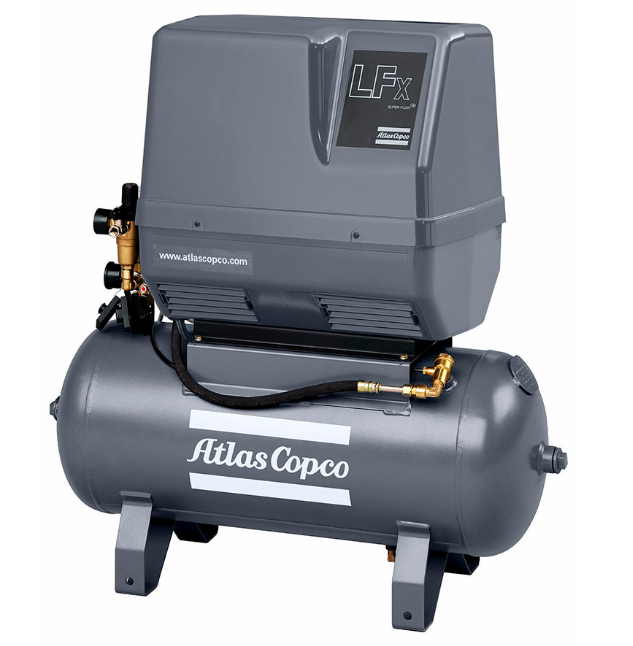 Поршневой компрессор Atlas Copco LT 3-20 Receiver Mounted Silenced, коаксиальный, масляный, 174 л/мин, 380В