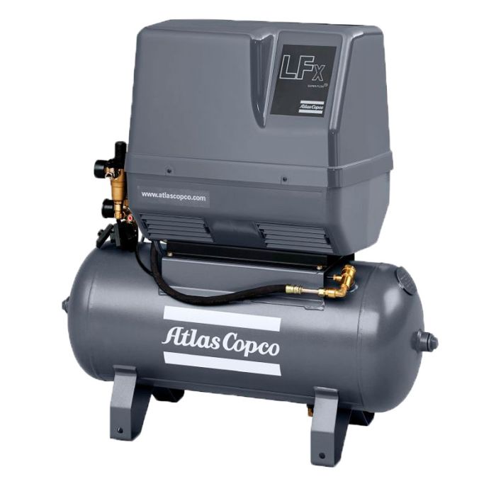 Поршневой компрессор Atlas Copco LFx 0,7 1PH, безмасляный, 50 л, 61 л/мин, 220В