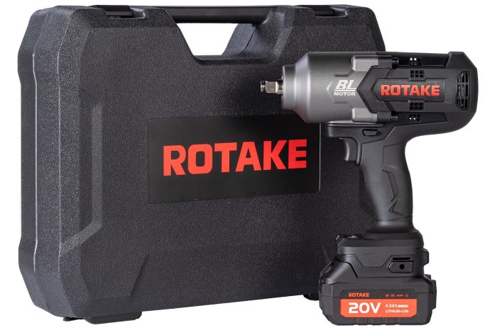 Гайковерт аккумуляторный ударный Rotake RC8804, 1/2", 1700 Нм, в кейсе