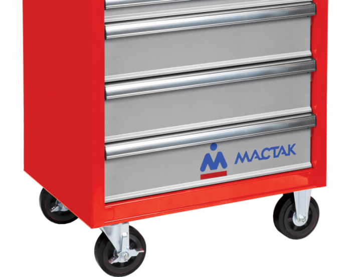 Тележка инструментальная Мастак Прима 521-06581R, закрытая, 6 ящиков