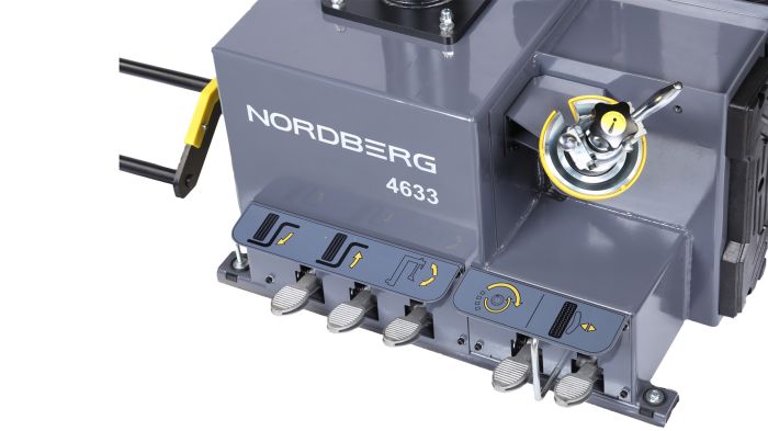 Шиномонтажный станок легковой Nordberg 4633, суперавтомат, инверторный, 220В, с третьей рукой