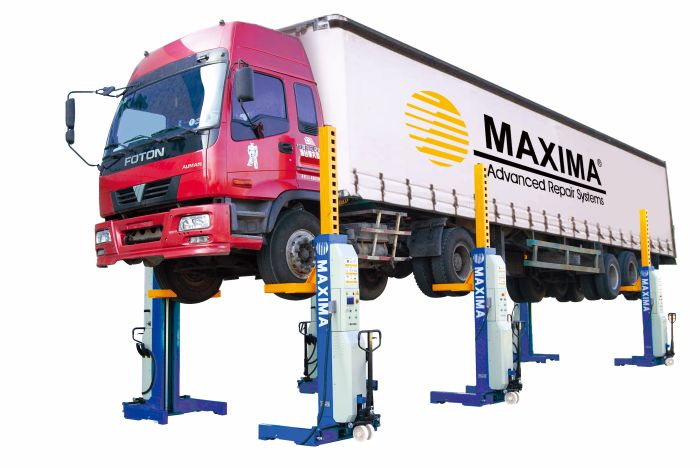 Подъёмник подкатной электрогидравлический 45 тонн (6х7,5т) MAXIMA FC75W-6