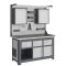 Рабочее место Верстакофф MCN 1552.S299.2-2FR, 3 тумбы, 2+2+2 ящика, с дв.экраном, подсветка