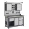 Рабочее место Верстакофф MCN 1552.S269.2-2FR, 3 тумбы, 2+6+2 ящиков, с дв.экраном, подсветкой