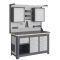 Рабочее место Верстакофф MCN 1552.S266.2-2FR, 3 тумбы, 2+6+6 ящиков, с дв. экраном, подсветка
