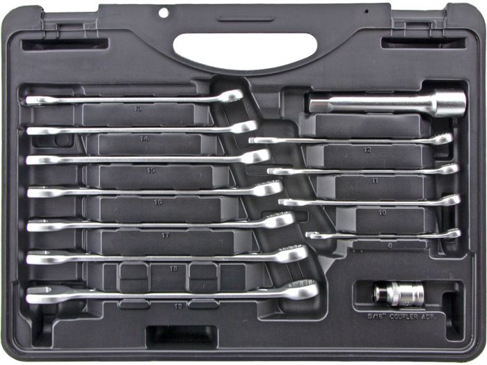 Набор инструментов в кейсе JTC JTC-H085C-OLD, 85 предметов, с трещоткой, 1/2", 1/4"