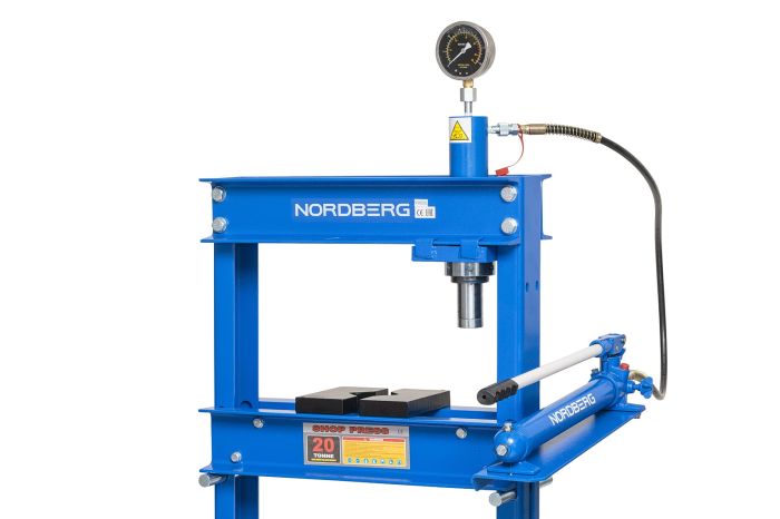 Пресс гидравлический ручной 20 тонн Nordberg ECO N3620L, напольный, гаражный