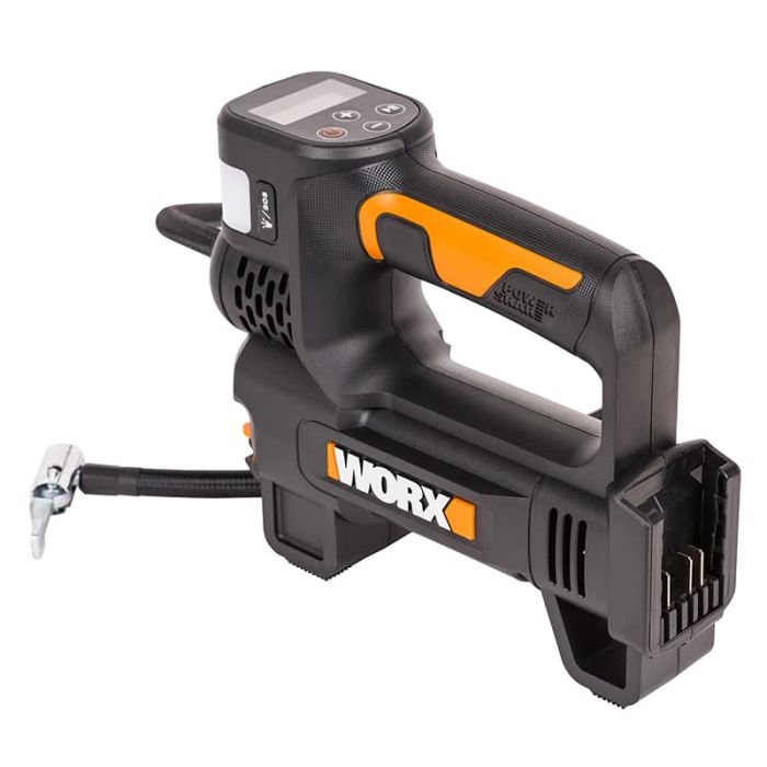 Насос с фонарем для автомобиля WORX WX092, 20V, аккумуляторный