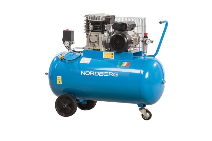 Поршневой компрессор NORDBERG NC100/360_220, ременной привод, масляный, 360 л/мин, 220В