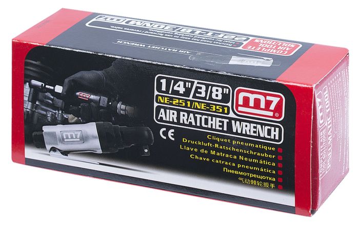 Пневмотрещотка угловая Mighty Seven NE-251, 1/4", 30 Нм, короткая