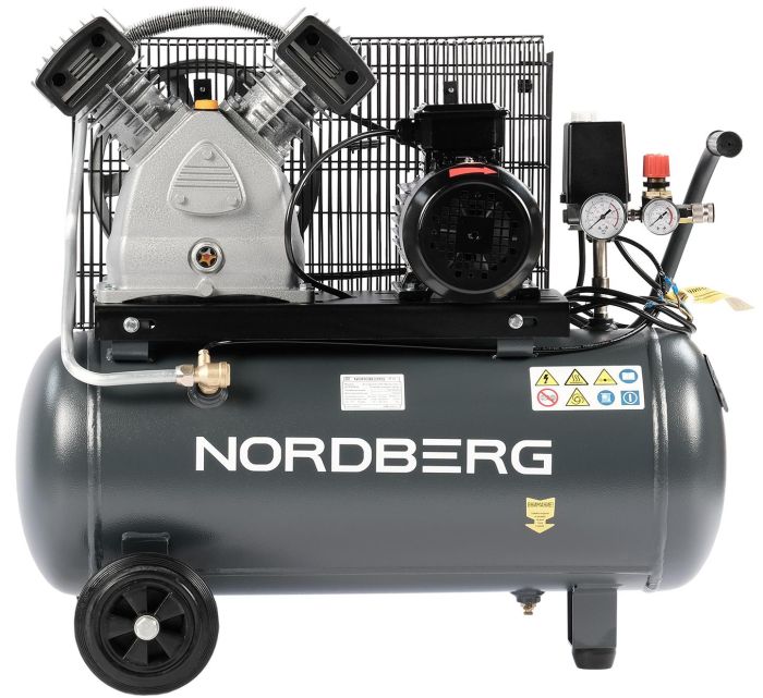 Поршневой компрессор NORDBERG NCP50/420, ременной привод, масляный, 420 л/мин, 380В