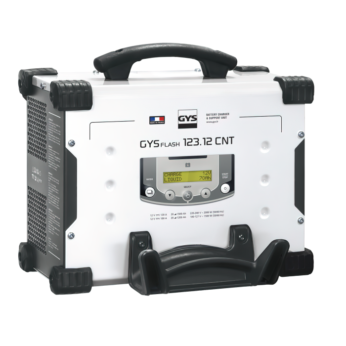 Зарядное устройство вертикальное GYS Gysflash 123.12 CNT FV, 120А, инверторное