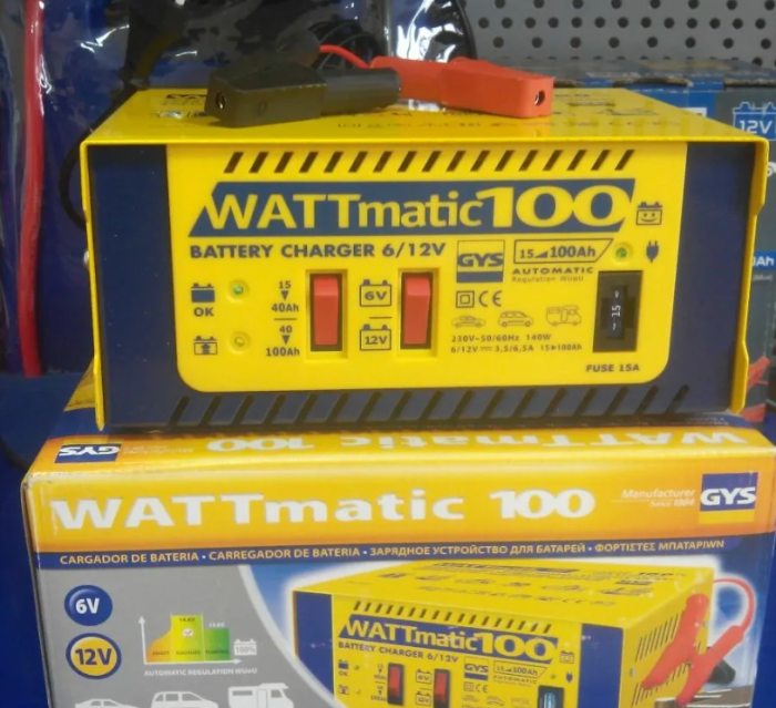 Зарядное устройство GYS Wattmatic 100, 9,5А, инверторное