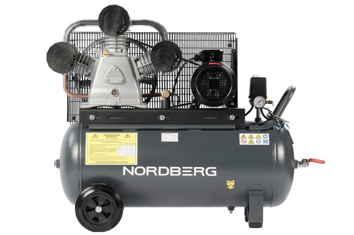 Поршневой компрессор NORDBERG NCP100/950, ременной привод, масляный, 950 л/мин, 380В