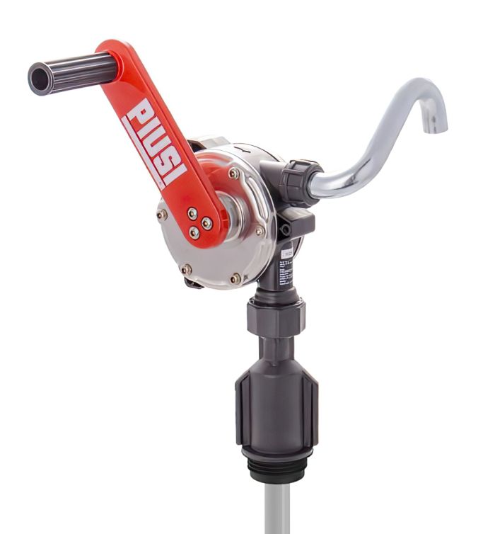Насос для дизельного топлива, масла ручной роторный для бочки Piusi Hand Pump Diesel F0033252A, 38 л/мин, со шлангом